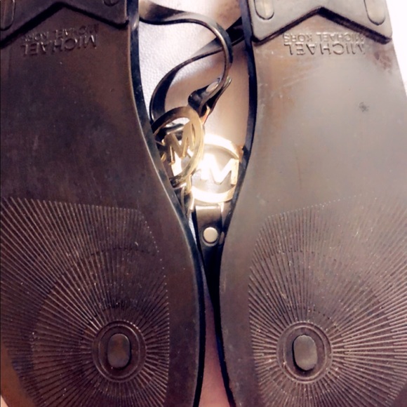 Michael Kors Bronze Jelly Sandals - Picture 3 of 4